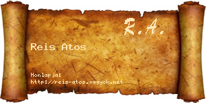 Reis Atos névjegykártya